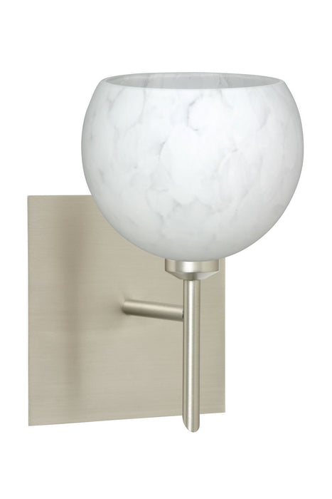 Besa 1SW-565819-SN-SQ One Light Wall Sconce, Satin Nickel