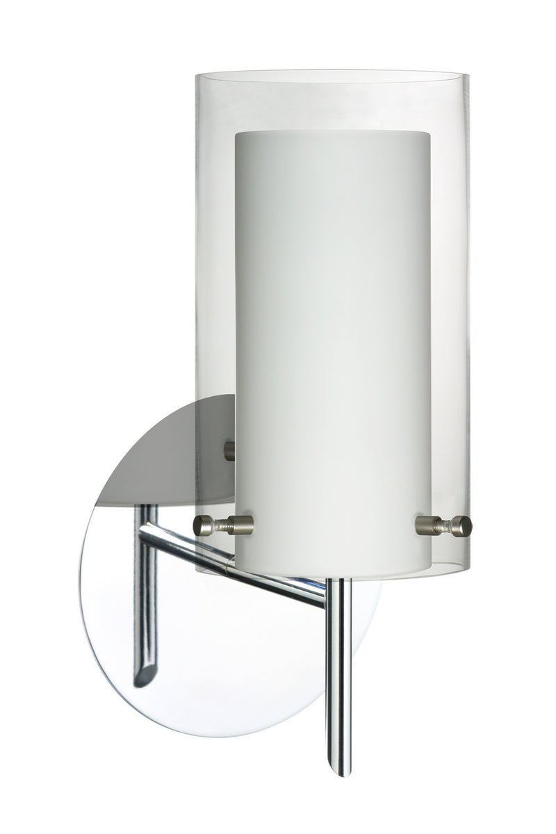 Besa 1SW-C44007-CR One Light Wall Sconce, Chrome