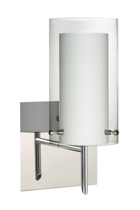 Besa 1SW-C44007-CR-SQ One Light Wall Sconce, Chrome