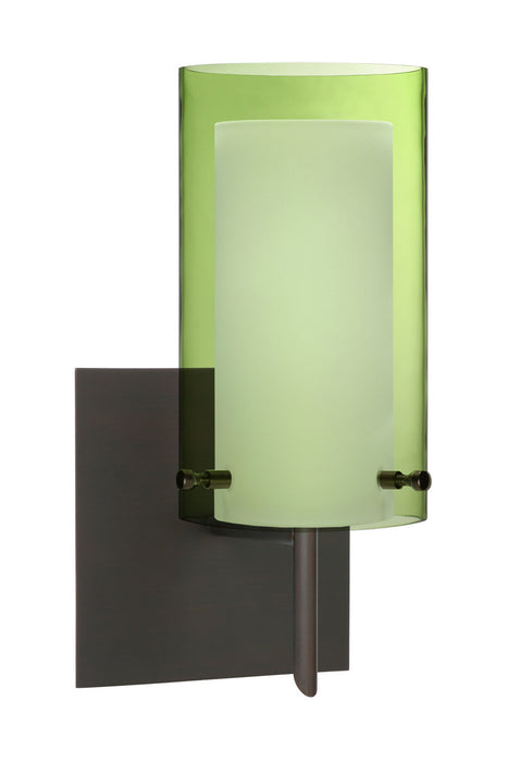 Besa 1SW-L44007-BR-SQ One Light Wall Sconce, Bronze