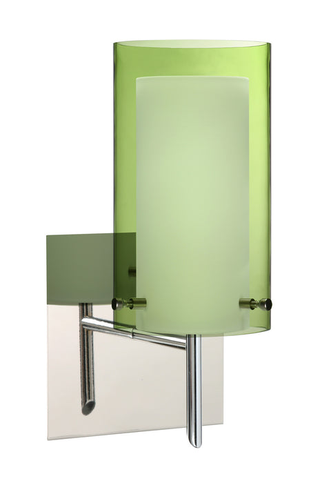 Besa 1SW-L44007-CR-SQ One Light Wall Sconce, Chrome