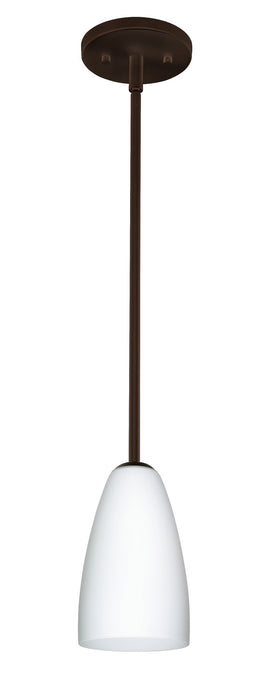 Besa 1TT-151107-LED-BR One Light Pendant, Bronze