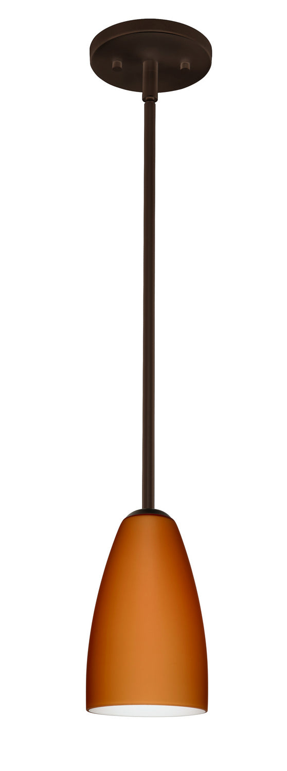 Besa 1TT-151180-LED-BR One Light Pendant, Bronze