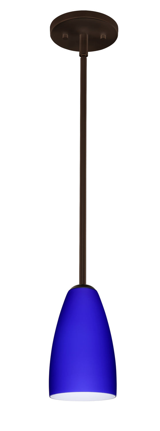 Besa 1TT-1511CM-LED-BR One Light Pendant, Bronze