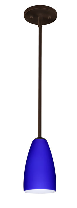 Besa 1TT-1511CM-LED-BR One Light Pendant, Bronze