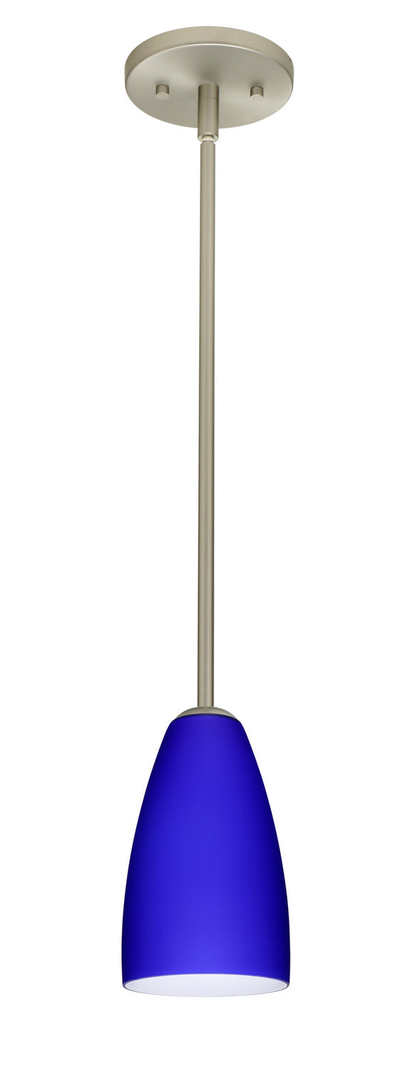 Besa 1TT-1511CM-LED-SN One Light Pendant, Satin Nickel