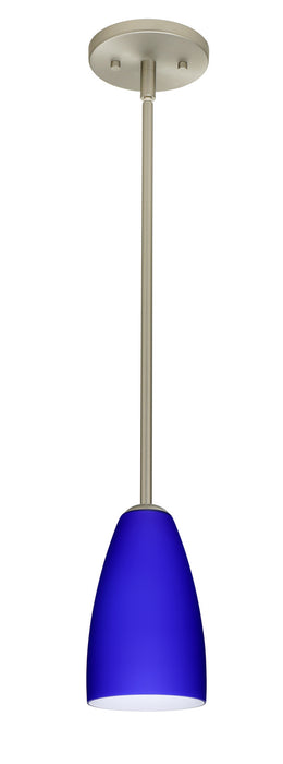 Besa 1TT-1511CM-LED-SN One Light Pendant, Satin Nickel