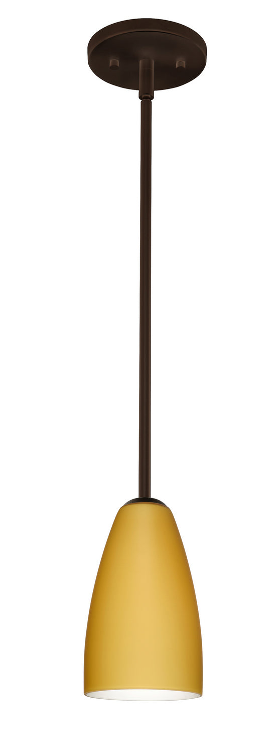 Besa 1TT-1511VM-LED-BR One Light Pendant, Bronze