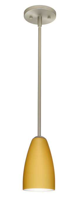 Besa 1TT-1511VM-LED-SN One Light Pendant, Satin Nickel