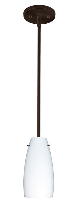Besa 1TT-151207-LED-BR One Light Pendant, Bronze
