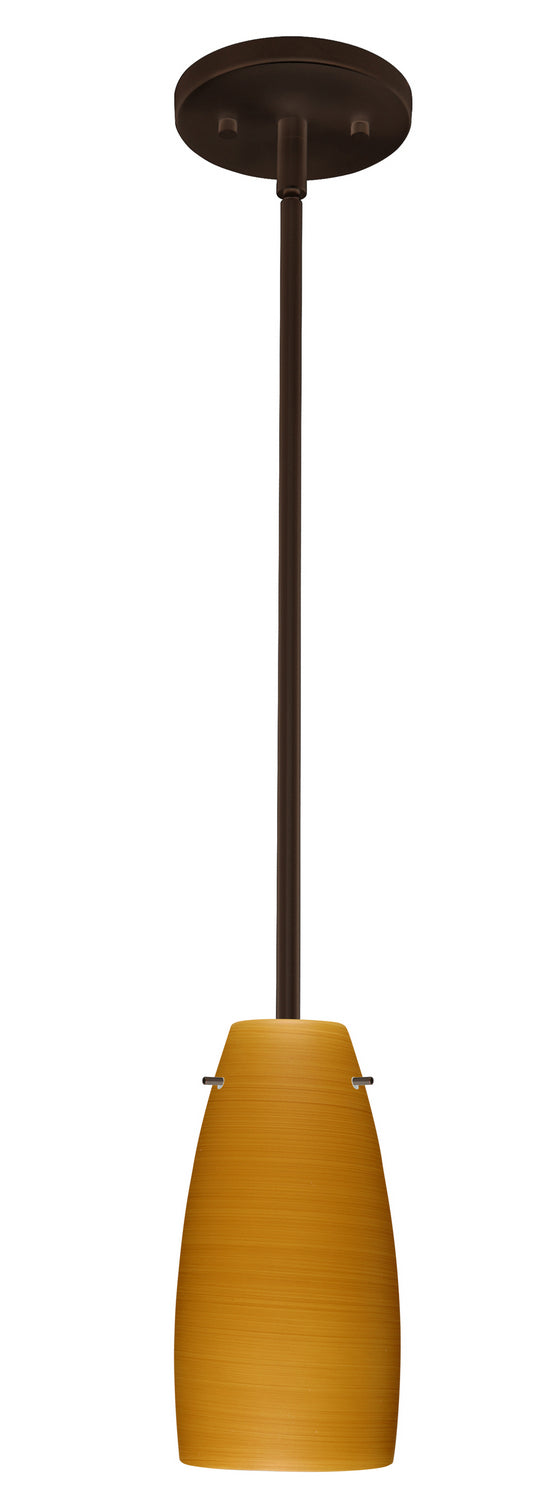 Besa 1TT-1512OK-LED-BR One Light Pendant, Bronze