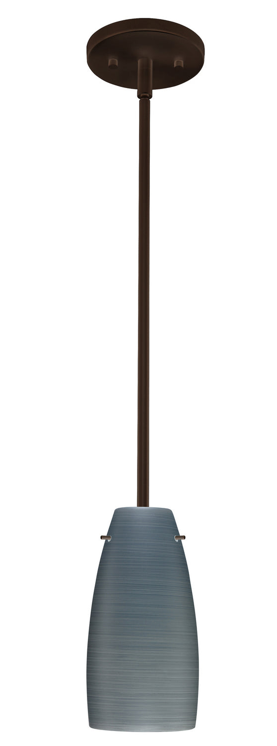 Besa 1TT-1512TN-LED-BR One Light Pendant, Bronze