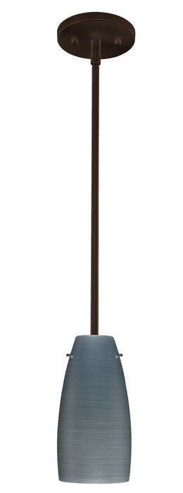 Besa 1TT-1512TN-LED-BR One Light Pendant, Bronze