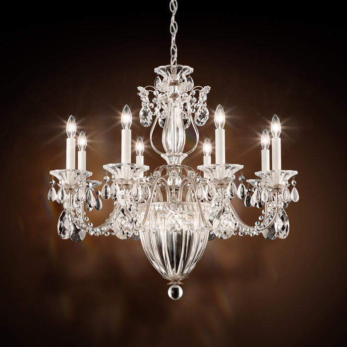 Schonbek 1238N-48H 11 Light Chandelier, Antique Silver
