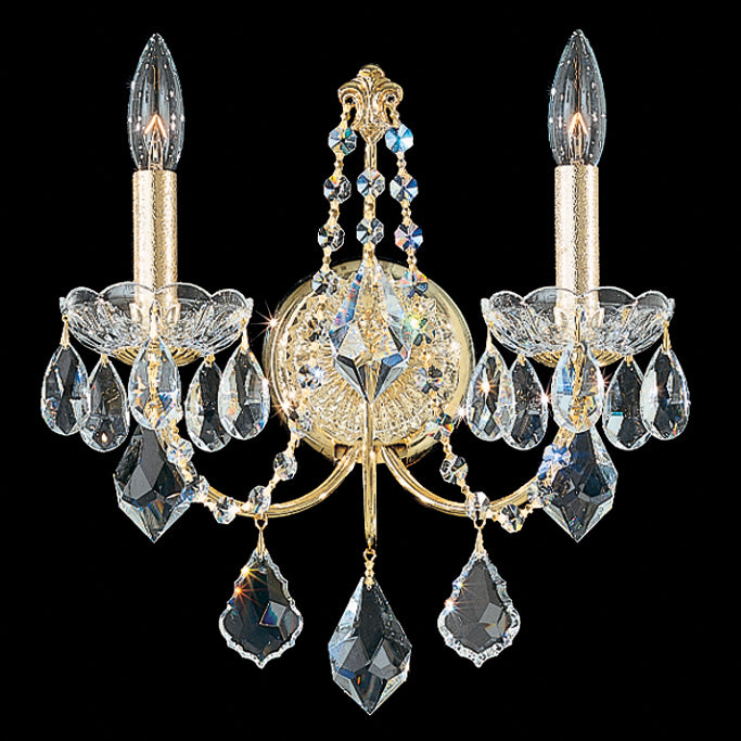 Schonbek 1702-211 Two Light Wall Sconce, Aurelia