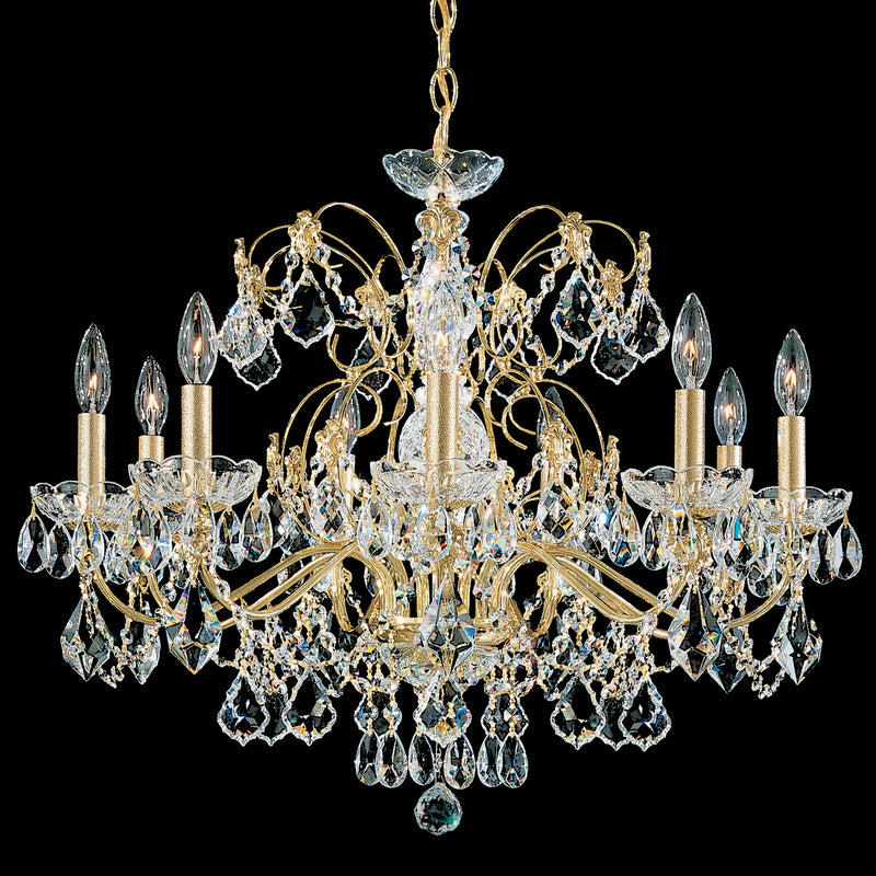 Schonbek 1709-211 Nine Light Chandelier, Aurelia