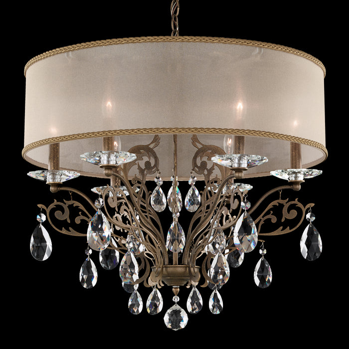 Schonbek FE7066N-23H2 Six Light Chandelier, Etruscan Gold