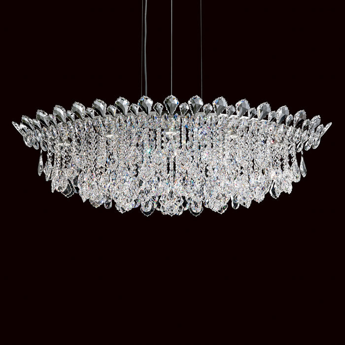 Schonbek TR4811N-401H Eight Light Pendant, Polished Stainless Steel