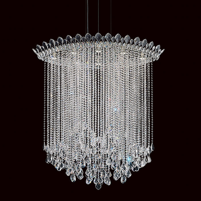 Schonbek TR4813N-401H Eight Light Pendant, Polished Stainless Steel
