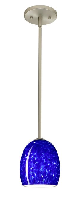 Besa 1TT-169786-LED-SN One Light Pendant, Satin Nickel
