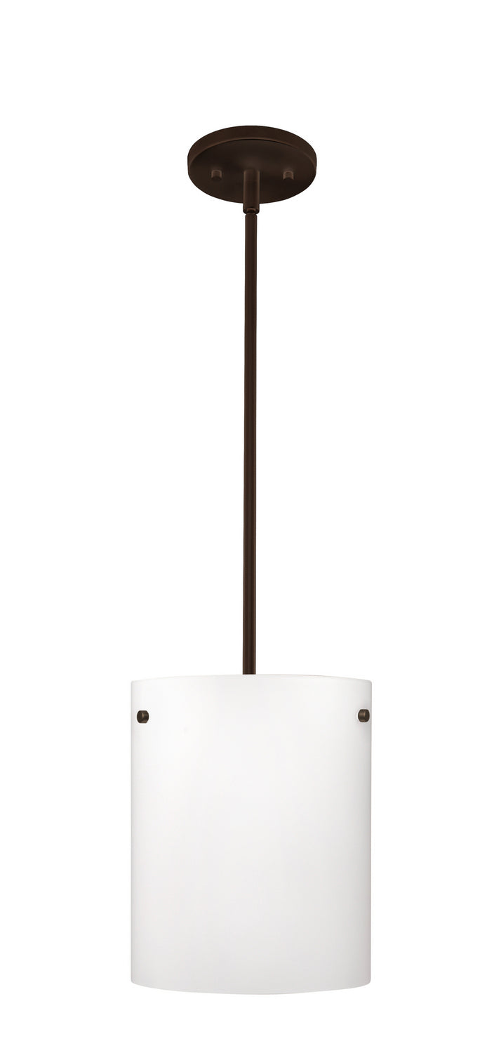 Besa 1TT-400607-LED-BR One Light Pendant, Bronze