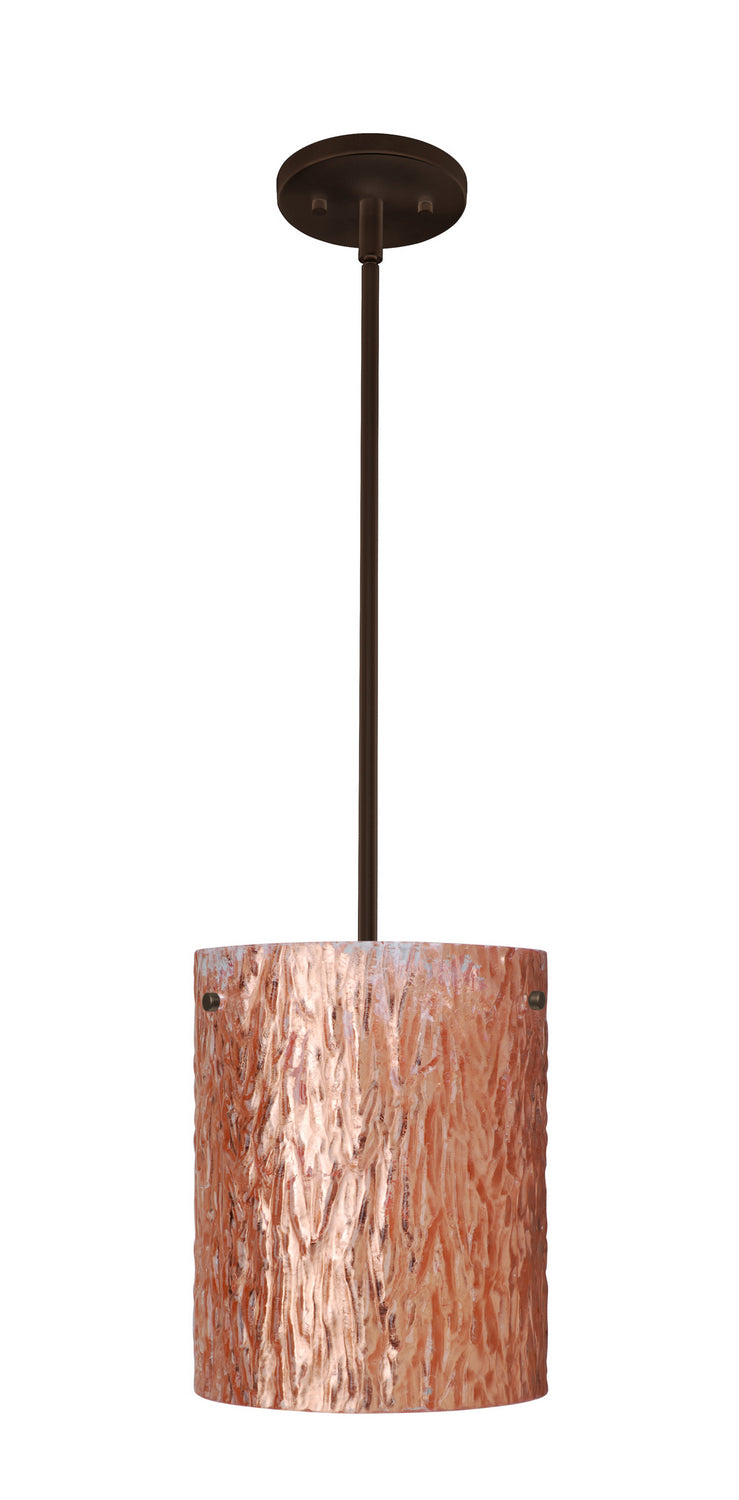 Besa 1TT-4006CS-LED-BR One Light Pendant, Bronze