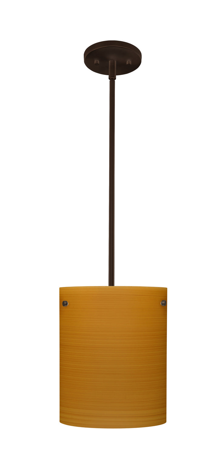 Besa 1TT-4006OK-LED-BR One Light Pendant, Bronze
