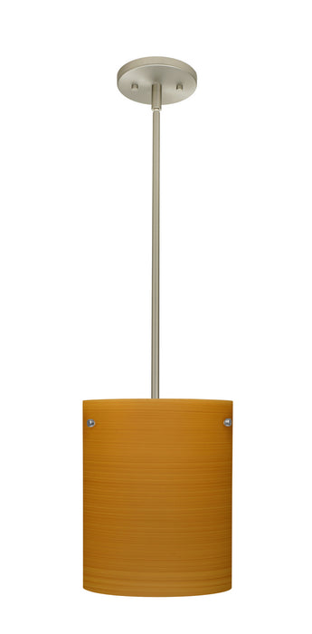 Besa 1TT-4006OK-LED-SN One Light Pendant, Satin Nickel