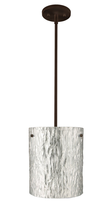 Besa 1TT-4006SS-LED-BR One Light Pendant, Bronze
