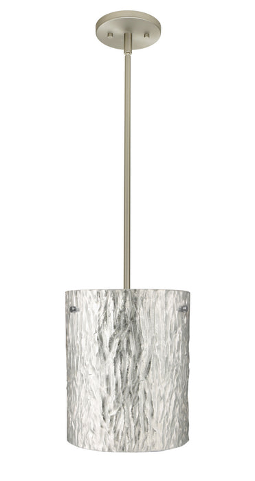 Besa 1TT-4006SS-SN One Light Pendant, Satin Nickel