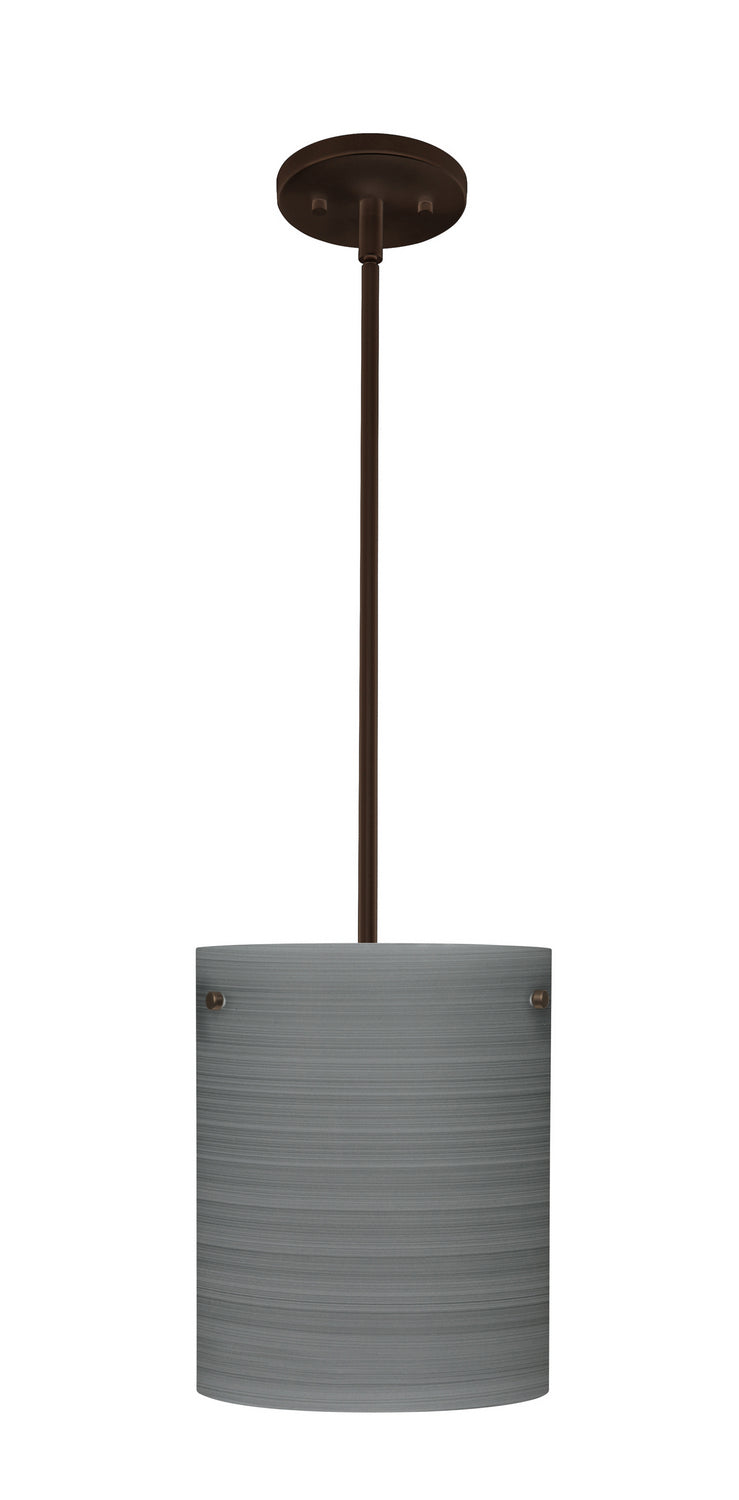 Besa 1TT-4006TN-LED-BR One Light Pendant, Bronze