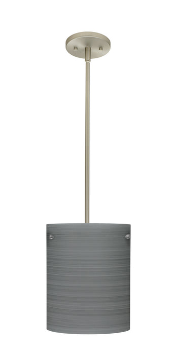 Besa 1TT-4006TN-LED-SN One Light Pendant, Satin Nickel
