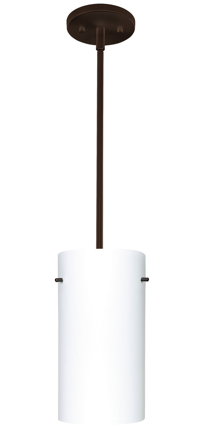 Besa 1TT-412007-LED-BR One Light Pendant, Bronze