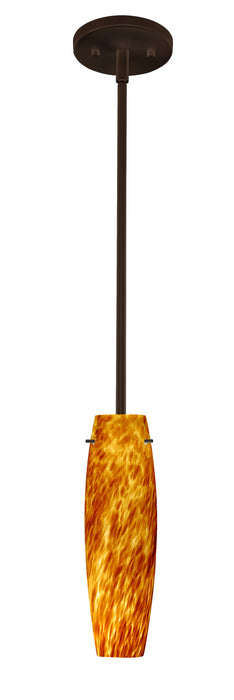 Besa 1TT-412118-BR One Light Pendant, Bronze