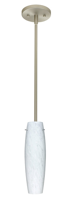 Besa 1TT-412119-SN One Light Pendant, Satin Nickel