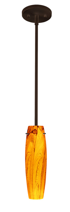 Besa 1TT-4121HB-MED-BR One Light Pendant, Bronze