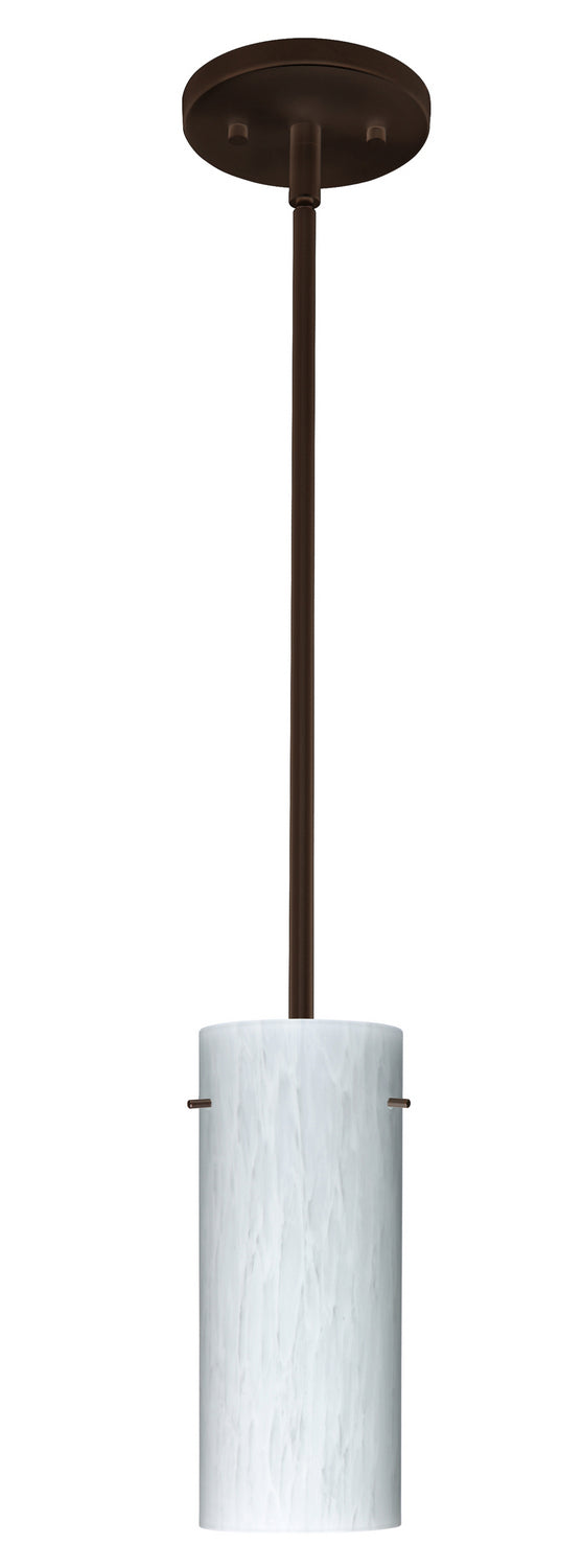 Besa 1TT-412319-LED-BR One Light Pendant, Bronze