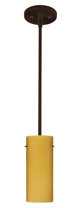 Besa 1TT-4123VM-LED-BR One Light Pendant, Bronze
