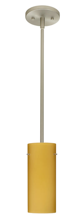 Besa 1TT-4123VM-LED-SN One Light Pendant, Satin Nickel