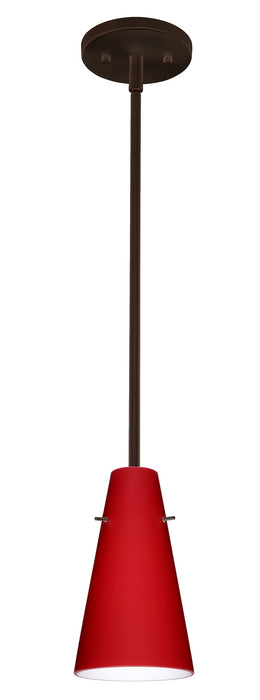 Besa 1TT-4124RM-LED-BR One Light Pendant, Bronze