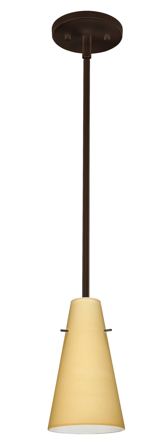 Besa 1TT-4124VM-LED-BR One Light Pendant, Bronze