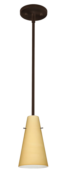 Besa 1TT-4124VM-LED-BR One Light Pendant, Bronze