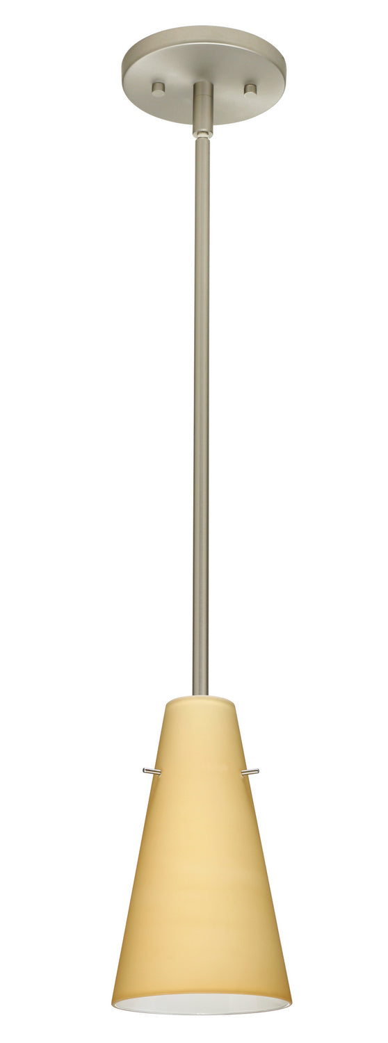 Besa 1TT-4124VM-LED-SN One Light Pendant, Satin Nickel