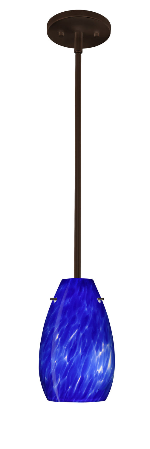 Besa 1TT-412686-LED-BR One Light Pendant, Bronze