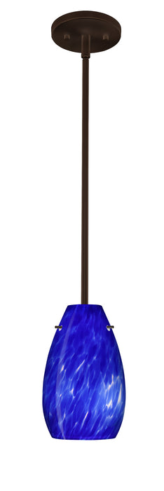 Besa 1TT-412686-LED-BR One Light Pendant, Bronze