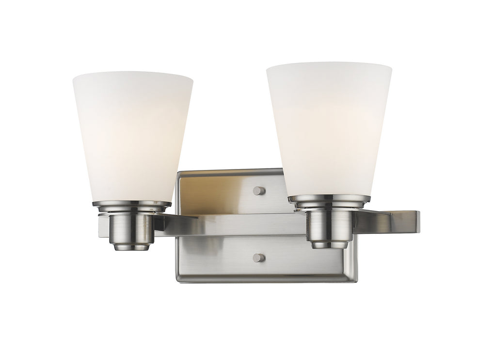 Z-Lite 7001-2V-BN Two Light Vanity, Brushed Nickel