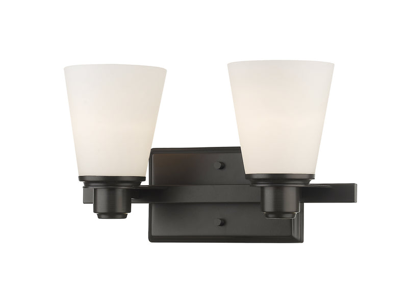 Z-Lite 7001-2V-BRZ Two Light Vanity, Bronze