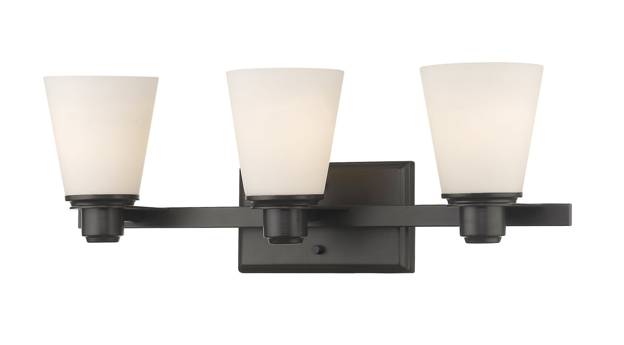 Z-Lite 7001-3V-BRZ Three Light Vanity, Bronze