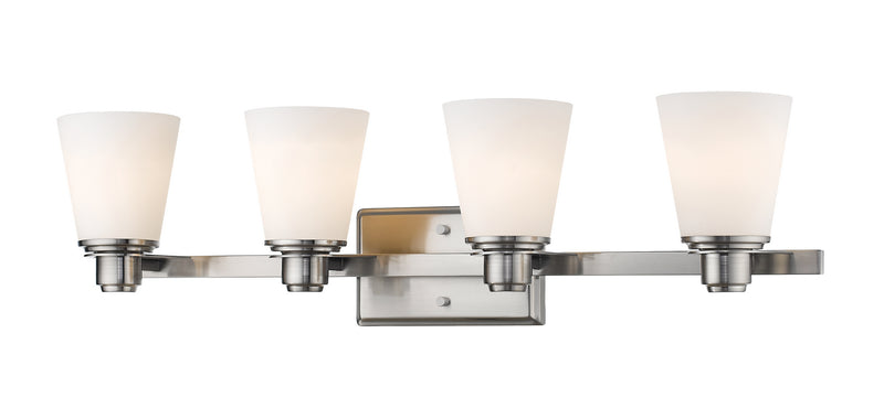 Z-Lite 7001-4V-BN Four Light Vanity, Brushed Nickel