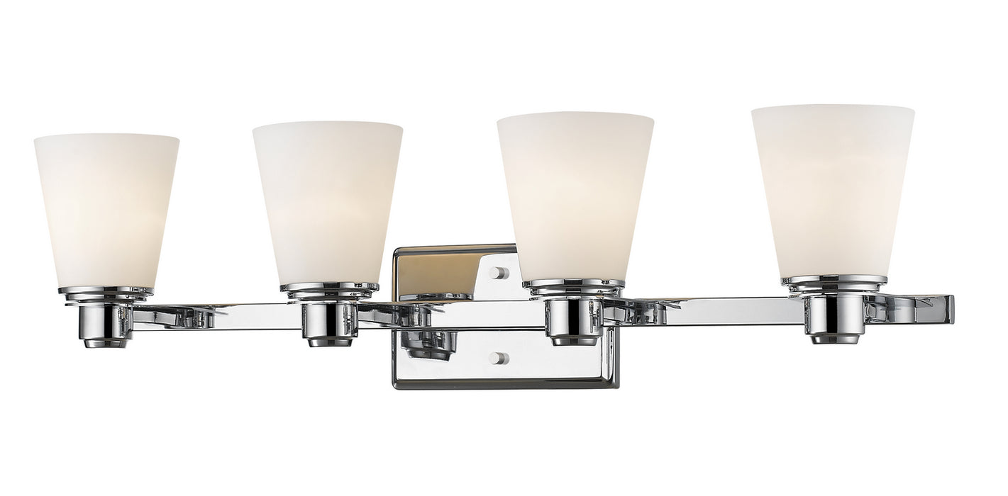Z-Lite 7001-4V-CH Four Light Vanity, Chrome